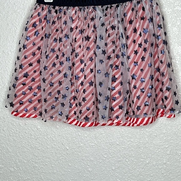 Red White & Blue Stars and Striped Skirt Sz 5T - Picture 4 of 5